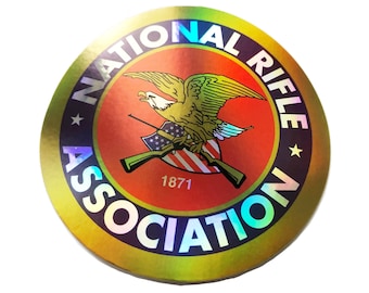 Shiny National Rifle Association NRA Sticker Laptop Bumper Second Amendment