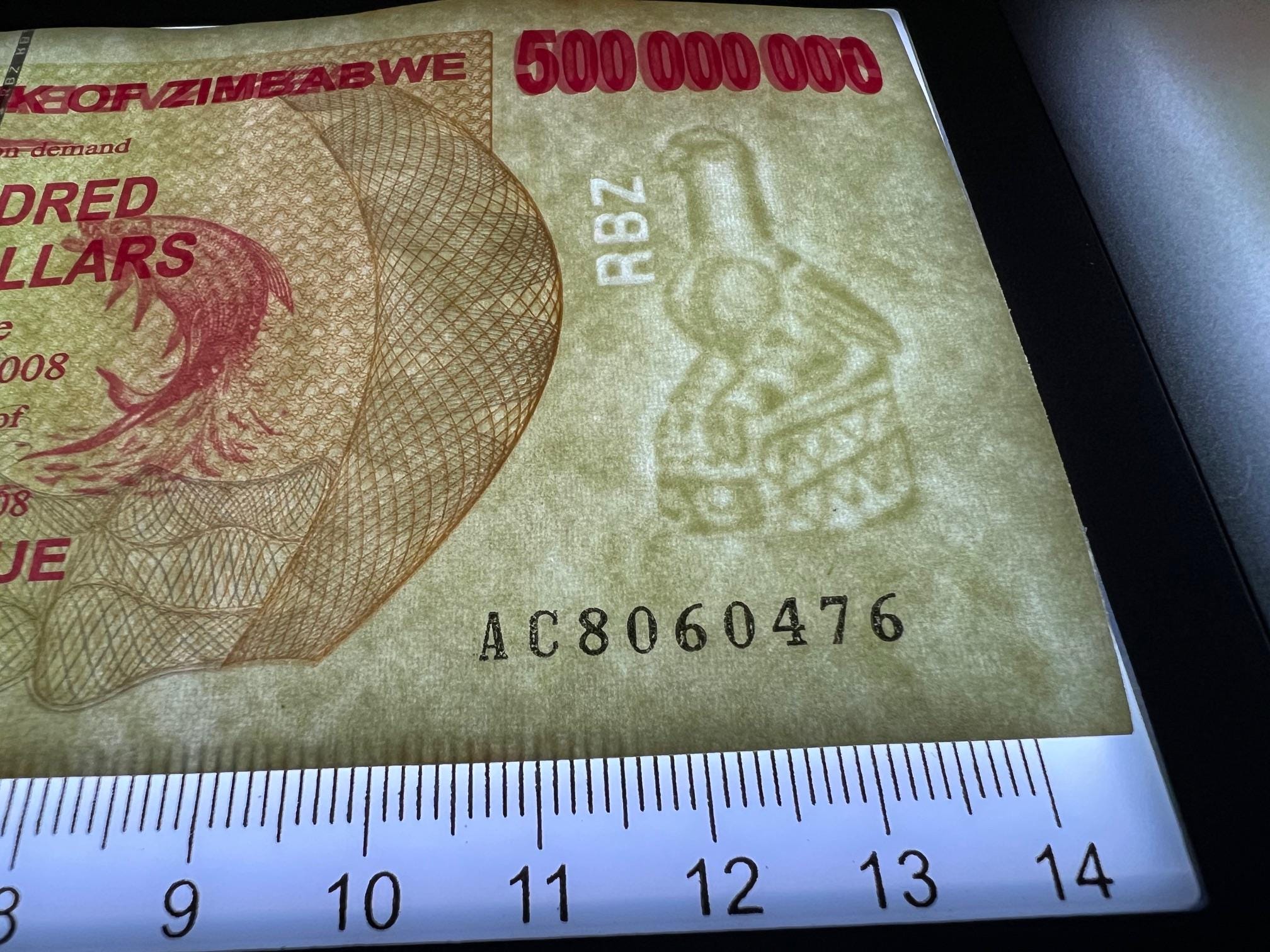ジンバブエドル無名小切手5億札　未使用10枚 zimbabwe500-5-1121.jpg