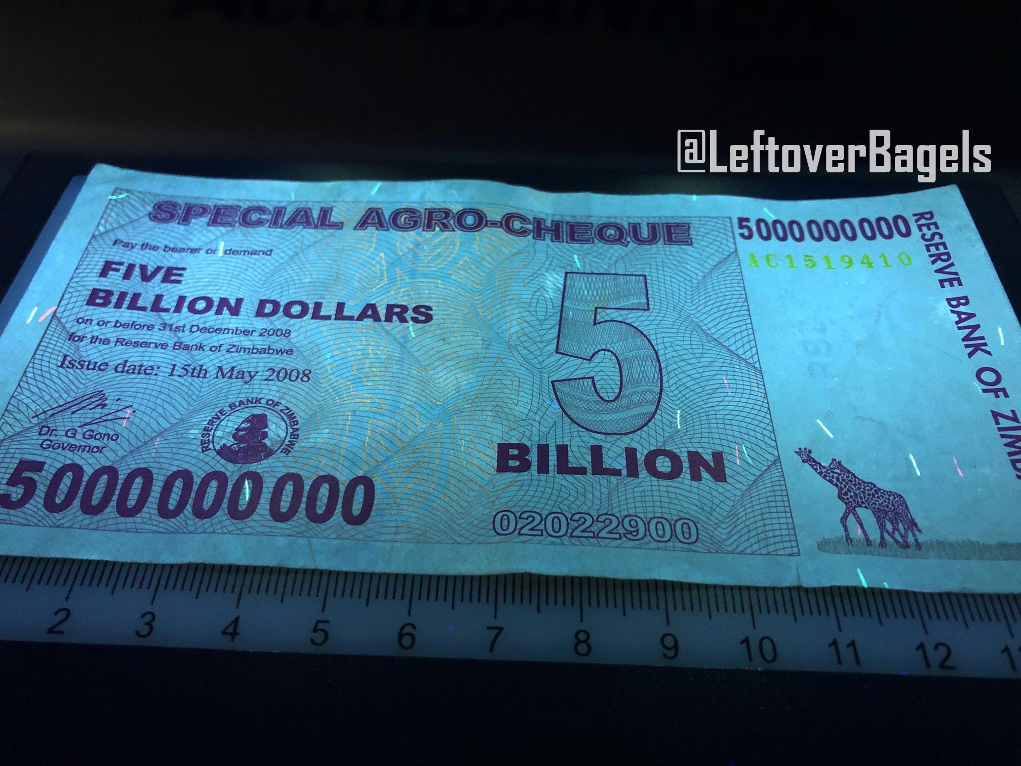 Zimbabwe 5000000 Dólares 2008 Pick 54 Sc Unc - NUMISMÁTICA LA LONJA - Foto 2