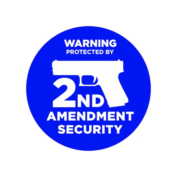 2nd Second Amendment Security NRA Sign Sticker Car Truck Jeep Bumper Decal #RS40