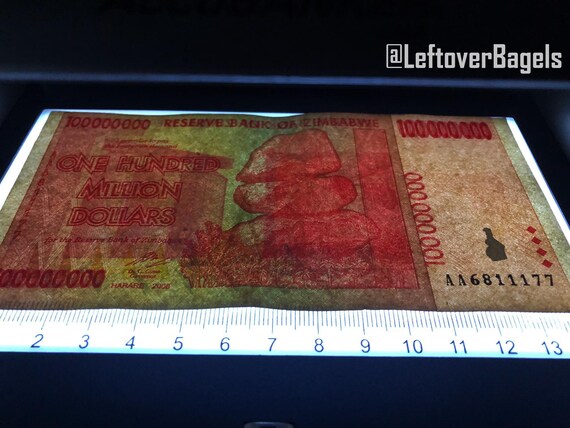 ジンバブエ 1 億ドル紙幣 100 枚セット - Etsy 日本