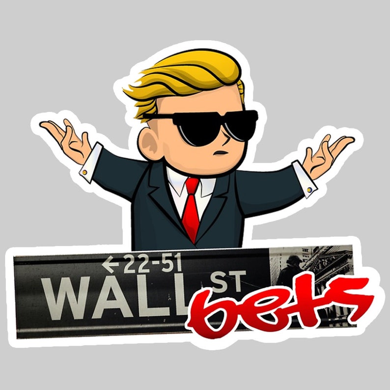 WSB WallStreetBets Wall Street Bets Subreddit vinilo pegatina Etsy
