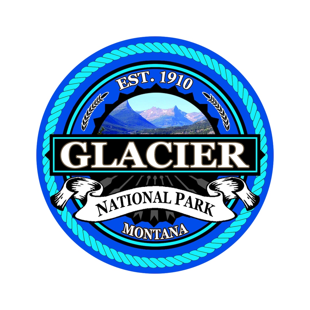 Glacier National Park Sticker 3 Inch Laptop Decal Apparel - Etsy