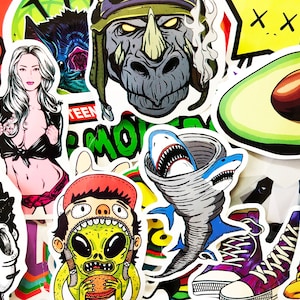 66 Cool Pop Art Graffiti Stickers For Skateboards Cars Laptops Phone - Stickers Great For Kids Teens Adults #BJ