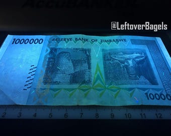 ジンバブエ 6 紙幣 ドル セット 1 5 10 & 1 50 1 億 お金 世界通貨