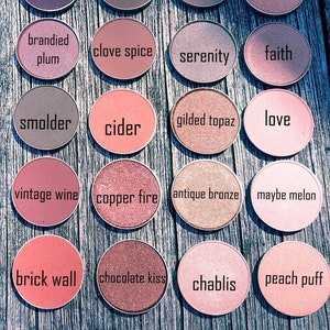 SINGLE Pressed Mineral Eye Shadow Gluten Free Vegan Pick Your Color image 6