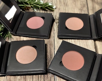 Natural Organic Blush - Paperboard Mirror Compact - Gluten Free Vegan Makeup