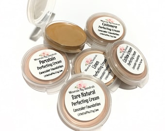 SAMPLE Set 4 PERFECTING CREAM Foundation Concealer Natural Makeup