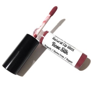 ROSE SILK Natural Lip Gloss - Botanical Lip Glaze