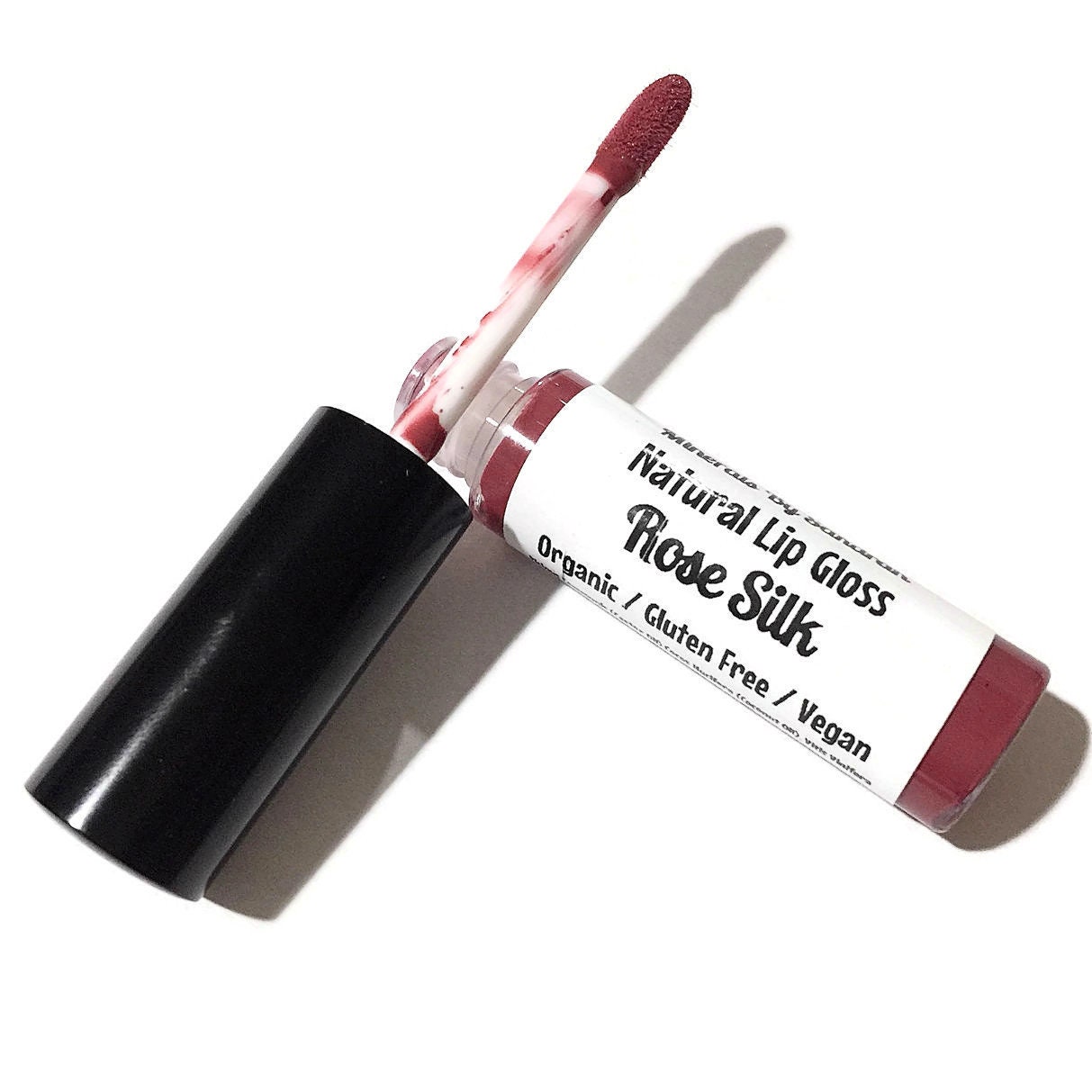 ROSE SILK Natural ORGANIC Lip Gloss Botanical Lip Glaze | Etsy
