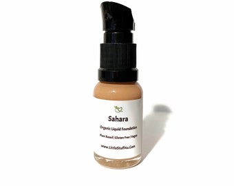 SAHARA Liquid Foundation - Natural Mineral Makeup Vegan Gluten Free