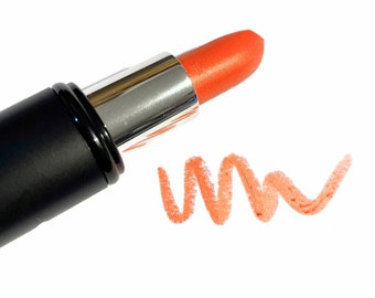 ORANGE CRUSH Natural CLASSIC Mineral Lipstick - Gluten Free | Full Size or Samples