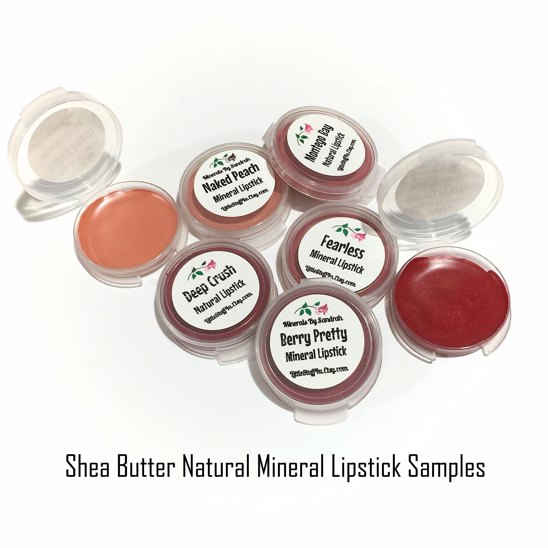 SHEA BUTTER Lipstick SAMPLES / Natural Mineral Makeup / Gluten Etsy