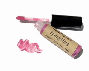 SPRING FLING Natural Lip Gloss - Botanical Lip Glaze