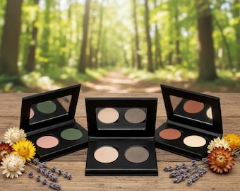 PICK ANY 2 SHADES Eye Shadow Duo Pressed Makeup | Eco Friendly Palette