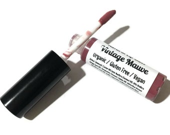 VINTAGE MAUVE Natural Lip Gloss - Botanical Lip Glaze