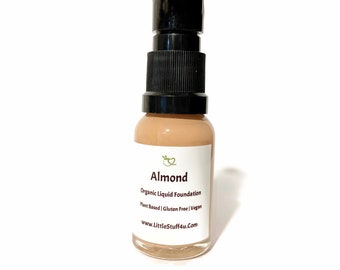 ALMOND Liquid Foundation | Natural Mineral Makeup Vegan Gluten Free