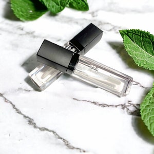 Peppermint Natural Clear Lip Gloss | Vegan Sheer Gloss