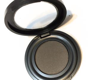 STEELHEART Matte CHARCOAL Gray Pressed Mineral Natural Eye Brow Powder - Organic Gluten Free Vegan Makeup