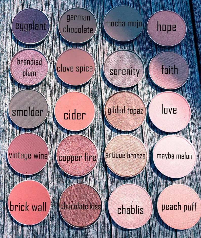 SINGLE Pressed Mineral Eye Shadow Gluten Free Vegan Pick Your Color image 6