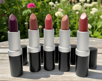 Labiales minerales naturales mate clásicos / 5 tonos