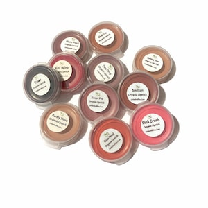 Organic Lipstick SAMPLE - Small Plastic Clamshell Jar