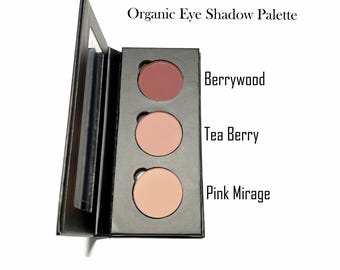 MATTE MOOD Trio ORGANIC Eye Shadow Palette | Eco Friendly Paperboard Case
