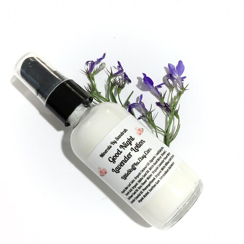 GOOD NIGHT LAVENDER Organic Based Natural Body Lotion Etsy