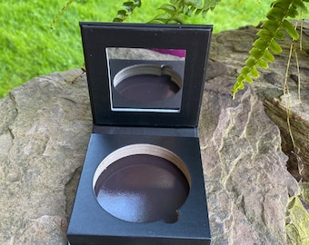 Estuches compactos de maquillaje de cartón vacíos de 59 mm - Estuche de polvos recargable negro ecológico
