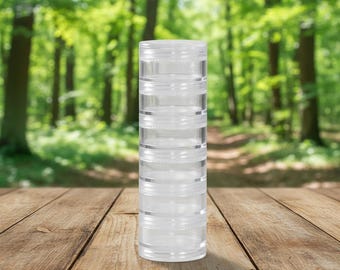 EMPTY  Stackable Plastic Craft Jars Storage