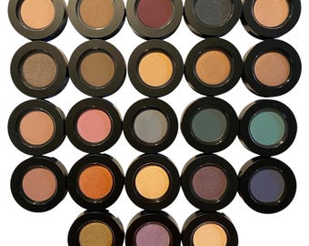 ORGANIC Single Pressed Mineral Eyeshadow Gluten Free Vegan - Pick Your Color