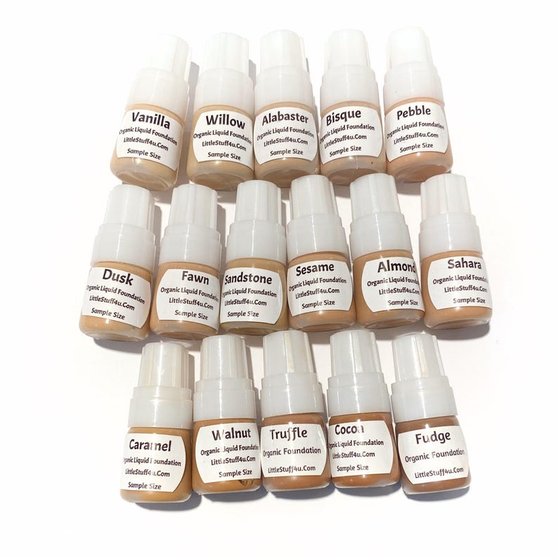 Sampling Foundation In Store SAMPLE Liquid Foundation - Natural Mineral Makeup Vegan Gluten Free ...