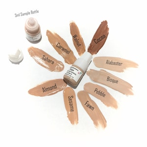 PEBBLE Liquid Foundation Natural Mineral Makeup Vegan Gluten Free 3ml Sample Bottle