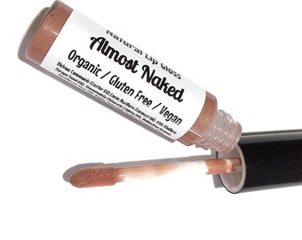 ALMOST NAKED Natural Lip Gloss - Botanical Lip Glaze