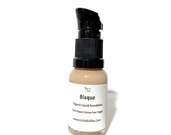 BISQUE Liquid Foundation | Natural Organic Makeup Vegan Gluten Free