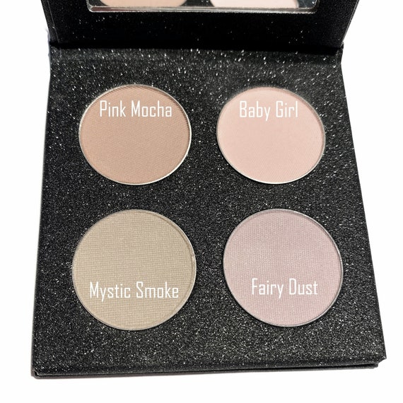 EMPTY Magnetic Black QUAD Palette Pressed Eye Shadow for 26mm to 27mm Pans  Makeup NOT Included 
