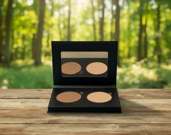 SUNSHINE & SABLE Eye Shadow Duo Pressed Makeup | Eco Friendly Palette