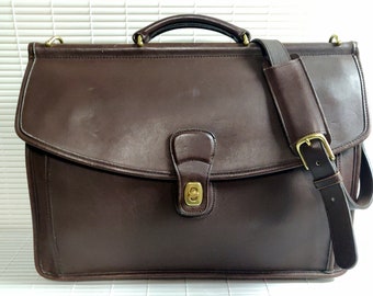 バッグ Old Coach Beekman Briefcase Shoulder Bag Coach Vintage Beekman Leather Business Bag 2Way Shoulder