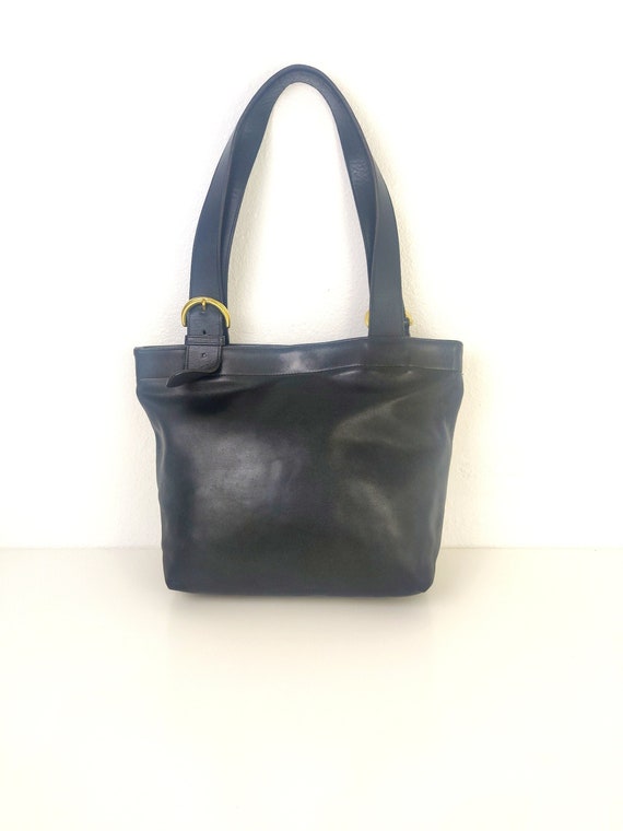 Coach L0993 14787 Navy Blue Leather Hobo Shoulder Bag Handbag Purse