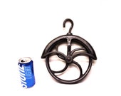 Not a Reproduction Rustic Original Finish Authentic Farm Used Steel Water Well Pulley Number 10
