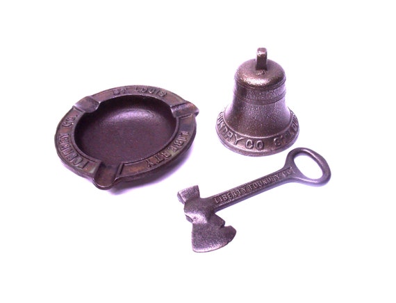 Liberty Foundry St. Louis Industrial Iron Ashtray Liberty Bell