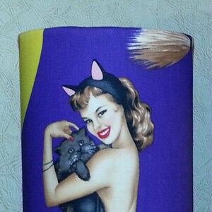 Pin-up girl Table lamp, girl in cat suit. CS5 image 2