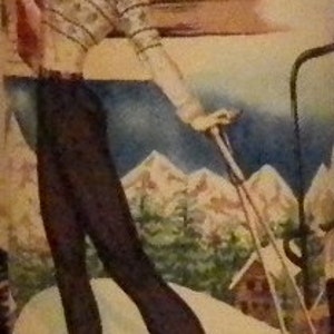Pin-up girl Table lamp ready for the slopes. SG5 image 2