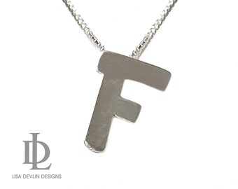 Initial Necklace Single Letter