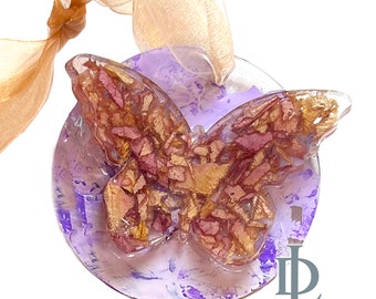 Memorial Gift Ornament Keepsake with Rose Petals / Memorials / Weddings / Anniversary / Celebrations