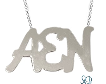 Initial Necklace Three Letters by Lisa Devlin