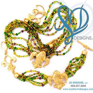 Mardi Gras Fleur De Lis-sieraden