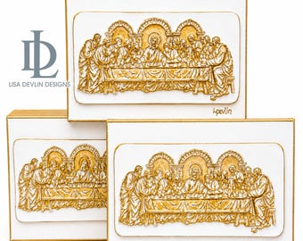 The Last Supper Religious Art Handmade|  | Christian Home Decor | Catholic Gift