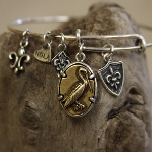 Adjustable Bangle Pelican Bracelet by Lisa Devlin