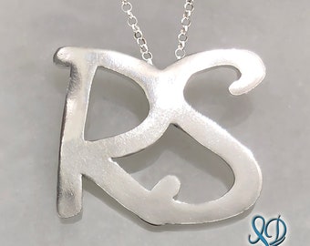 Initial Necklace Two Letters by Lisa Devlin